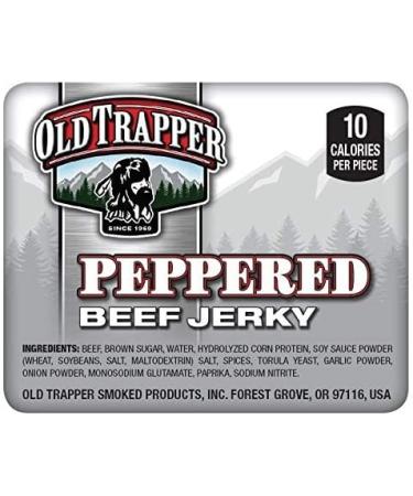 Old Trapper Double Eagle Beef Jerky Old Fashioned & Peppered - Pack of 2 with Bonus Old Trapper Magnet by Lyza's Sweets & Treats - Buy Online on GoSupps.com