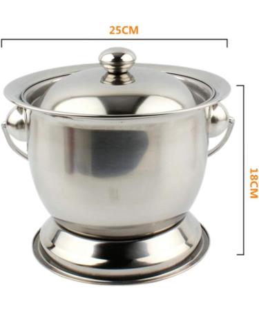 Extra Thick Stainless Steel Urinal Urinal Barrel for The Elderly Silver - Buy Online on GoSupps.com