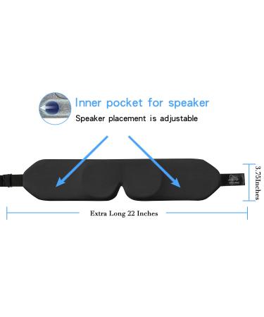 ALASKA BEAR Bluetooth Sleep Headphones - HD Stereo Noise Reduction Headband Eye Mask - Wireless Sports Gear (Black - Buy Online on GoSupps.com