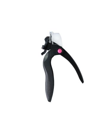 SVAASA Nail Clippers Professional Nail Art Clipper Special Type U Word False Tips Edge Cutters Manicure Colorful Stainless Steel Nail Art Tools (Color : Schwarz)