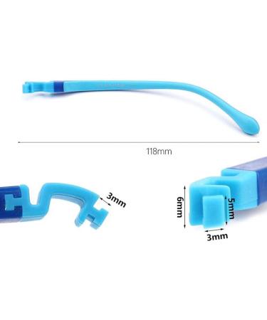 Mayabi Glasses BBQ Bin Replacement Bars - Iron Frame Repair Accessories for Kids - Universal Screwless Silicone Glasses Parts - Gray - Buy Online on GoSupps.com