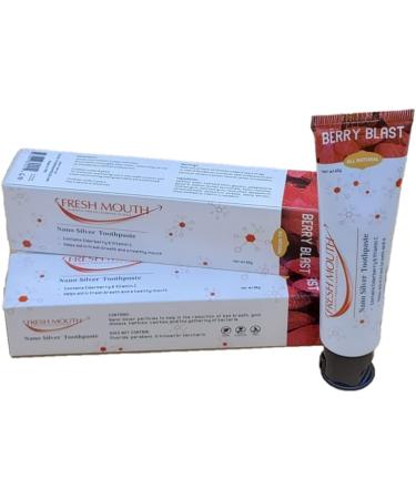 FRESH MOUTH Nano Silver Toothpaste Berry Blast 65g - Natural Oral Care for Whiter Teeth & Fresh Breath - International Shipping Available - Buy Online on GoSupps.com