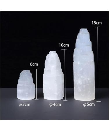 Stone Natural Crystal Gemstones Decor Lamp Jewelry Selenite Stone Led Lamp White Plaster Stone Home Bedroom Balance Gemstone Decoration ERTEYIN (Size : 10x4cm) - Buy Online on GoSupps.com
