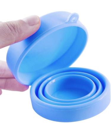 Luckystar4you Reusable Menstrual Cup - Eco-Friendly Silicone with Foldable Sterilization Shell for Women & Girls - Blue Edition - Buy Online on GoSupps.com