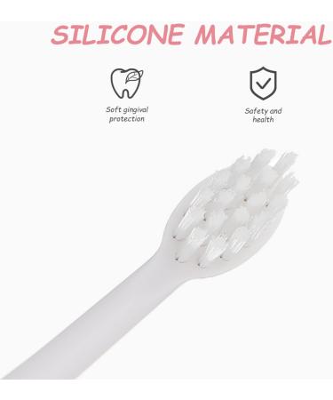 Minkissy Portable Toothbrush - Silica Gel Tooth Cleaning Brush Head (Pink 1 Pack) for Travel - Buy Online on GoSupps.com