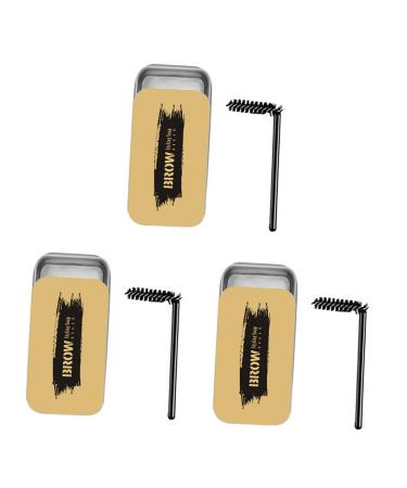 minkissy Set of 3 gel eyebrow brushes eyebrow styling cream makeup eyebrow soup kit eyebrow styling wax eyebrow styling gel