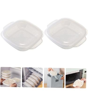 HOLIDYOYO Insulated Hot Lunch Box 2pcs Box Kitchen Rice Lunch Box Micro-Wave Oven Steamer Crisper Tray - Buy Online on GoSupps.com
