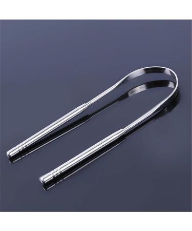 Durable Metal Tongue Cleaning Brush - Portable Food Scraper for Adults | Keep Your Teeth Healthy - International Shipping Available - Buy Online on GoSupps.com