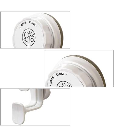 HONMEET Suction Cup Hook Coat Hook Key Holder for Wall Traceless Hooks Bathroom Hooks Bathroom Wash Pot Lid Holder Plastic Sucker Pads Storage Hooks Punch- Hook Tub White Washbasin Abs - Buy Online on GoSupps.com