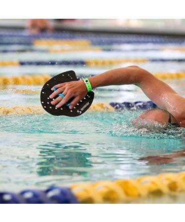Synergy Black Medium Hand Paddles - Ideal for Swim Training - Buy Online on GoSupps.com