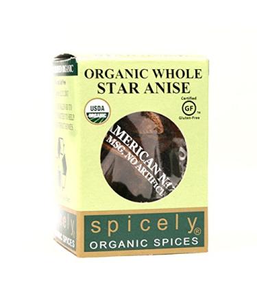 Spicely, Anise Star Whole Organic, 0.1 Ounce