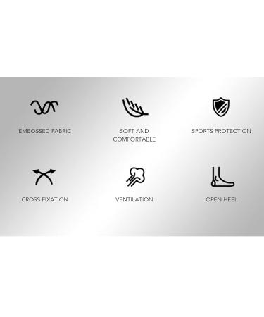 Super Elastic Ankle Brace - Breathable Adjustable Compression Sleeve for Sprained Ankle | Sports Support in Nylon - Shop Internationally - Buy Online on GoSupps.com