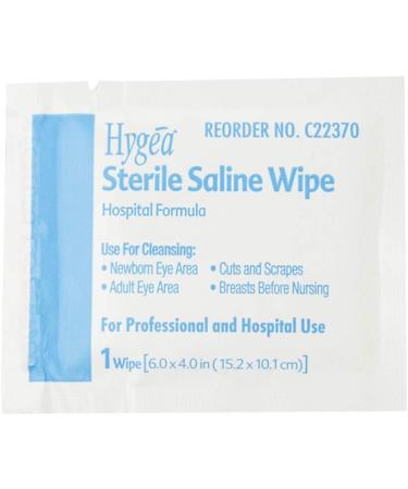 Hygea Individual Saline Wipe Packet - Unscented, 1 Count - Buy Online on GoSupps.com