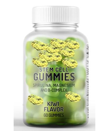 Stem Cell Enhancer celulas Madres 60 Gummies with Vitamin B Complex Magnesium Natural Antiaging Proprieties | Boosts Immunity | Reduces Inflammation | Joint Health
