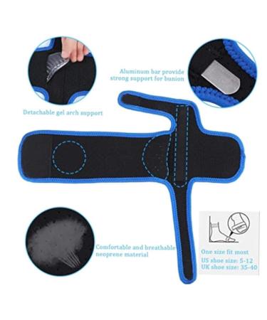 FOPEAS Orthopedic Bunion Corrector with Toe Straightener, Gel Arch Support & Toe Separator - Foot Care Solution for Men and Women - Buy Online on GoSupps.com