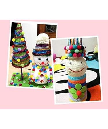 Teqooza Pom Poms Craft Making Assorted Sizes 10mm-30mm 100 Pcs - Buy Online on GoSupps.com