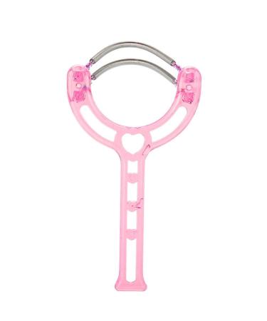 Handheld Face Roller Epilator Facial Hair Face Removal 2 Colors Portable Face Lips Hair Epilator Removal Plastic Spring Device Beauty Tool () Pink