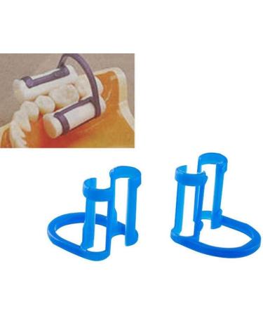 Wudaizhi 20 PCs Cotton Roll Holder Clips - Disposable Blue Dental Clip for Clinics & Orthodontics - Compact Plastic Clamp - Buy Online on GoSupps.com