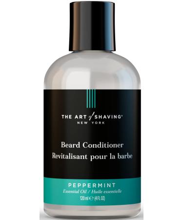 The Art of Shaving Beard Conditioner - Beard Softener to Nourish & Soften Beard Hair  Leaves Clean & Shiny Finish  Peppermint  4 Fl Oz