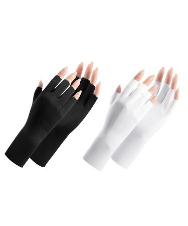 UV Gloves for Gel Nails 1 Pair Fingerless Gloves for Gel Manicures Breathable UV Protection Gloves UPF50+ UV Nail Gloves for Nail Art Skin Care Protect Hands from UV Harm White - Buy Online on GoSupps.com