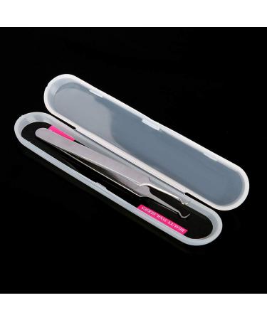 Blackhead Tweezers - Curved Stainless Steel Pimple Extractor & Facial Care Tool for Clear Skin - Buy Online on GoSupps.com