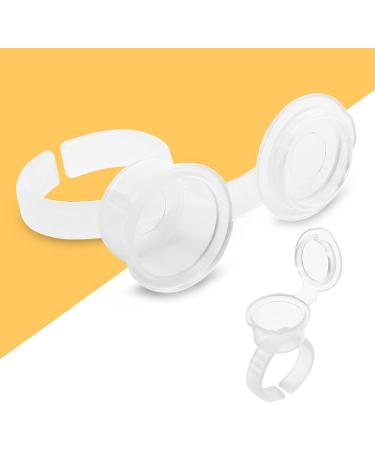  Hztyyier Practical 100pcs Transparent Ink Pigment Coil Trip Ringing Caps with Lid - Buy Online on GoSupps.com