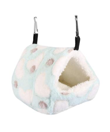 Sheens Winter Warm Tent Type Hamster Hammock Hanging Bed Colorful Habitats Nest House for Gerbils Chinchillas Squirrel Guinea Pigs Small Animals 14 * 12-Blue 14*12 Blue