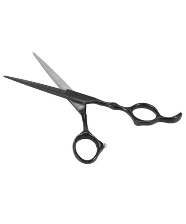 Stainless Steel 6CR Hair Scissors 6.0" Professional Flat Head Barber Hair Tool Hairdressing Scissors for Cur/Trim Hair(6.0 inch Flat Shear)
