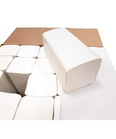 Premium paper towels in white with 4000 sheets towel paper folding towels disposable towels one-way towels folding paper 2-layer approx. 25 x 21 cm soft high white