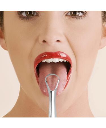 Buy Xixiran Stainless Steel Tongue Scraper Set - 3 Metal Cleaners for Adults | Best Tongue Brush for Oral Hygiene - Buy Online on GoSupps.com