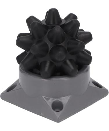 Verdant Touch Manual Massage Ball - Spiky Suction Massage Ball for Yoga & Fitness | Fascia Relief & Recovery - Black - Buy Online on GoSupps.com