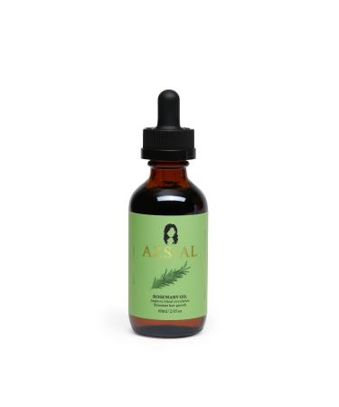 AZSIAL Organics Rosemary Mint Hair Oil, -2 Fl oz - Strengthens Scalp and Hair Growth Oil for All Hair, Types [60 ml]
