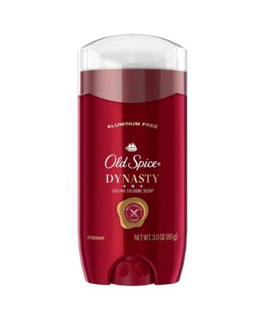 Old Spice Dynasty Cologne Scent Deodorant - 3 oz (Pack of 3) | Aluminum-Free, 48-Hour Protection - Buy Online on GoSupps.com
