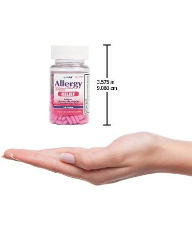 HealthA2Z Allergy Relief | 200 Caplets, Diphenhydramine HCL 25mg Antihistamine | Relieves Itchy Throat, Sneezing & Runny Noses from Indoor & Outdoor Allergies - Buy Online on GoSupps.com