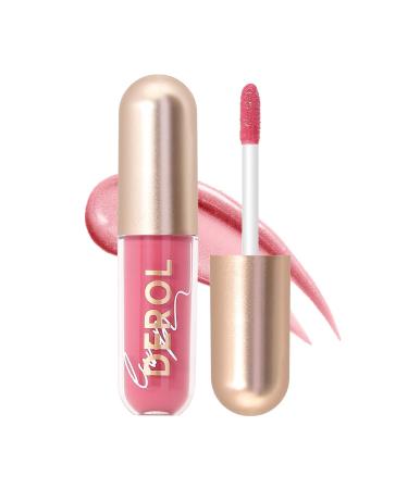 Lip Blam Gloss Tinted Lip Treatment Shimmery Plumping Lip Gloss Non-Sticky Long-Lasting Lips Oil Liqueur 4#LIQUEUR