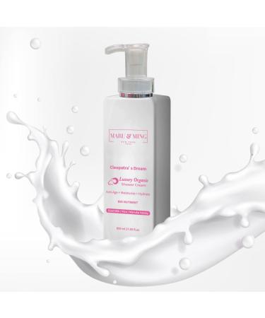 Cleopatra's Dream Organic Luxury Goat Milk & Honey Shower Cream - 27 oz | Hydrating & Nourishing for Radiant Skin - Buy Online on GoSupps.com