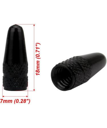 SENZEAL 6pcs French Dust Caps | Aluminum Alloy Bike Valve Covers - Black - International Shipping Available - Buy Online on GoSupps.com