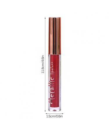 Matte Metallic Lip Gloss - Long Lasting, Waterproof, Highly Pigmented Liquid Lipstick - Diamond Shimmer Makeup for Women - 0.15 Fl Oz - Buy Online on GoSupps.com
