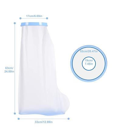Valleywind Waterproof Leg Cast Cover for Shower - Adult Anti-Slip Reusable Seal - 24.8inch - Buy Online on GoSupps.com