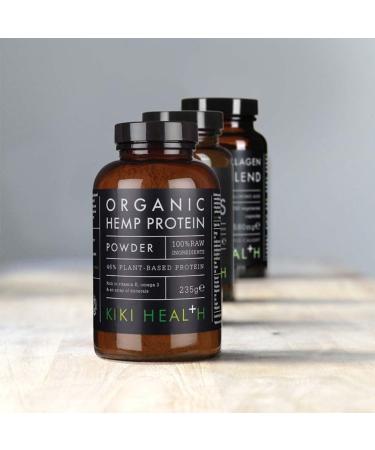 KIKI Health - Organic Hemp Protein - Plant-Based Protein Powder - Rich in Magnesium and Omega 3 - Contains All 21 Amino Acids and 8 Essential Fatty Acids - Post Workout Shake - 235g - Buy Online on GoSupps.com