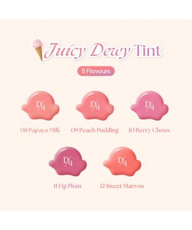 Dasique Juicy Dew Tint (09 Peach Pudding) | Long-lasting Glossy Lip Stain | Vegan & Cruelty-free - Buy Online on GoSupps.com