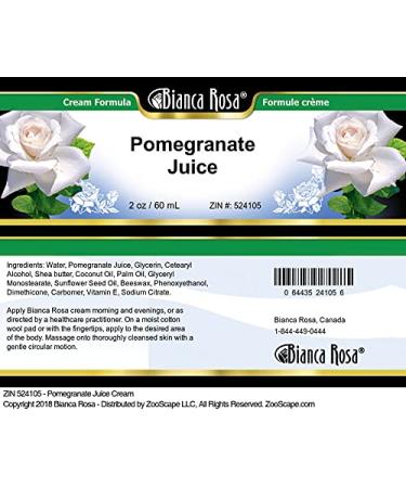 Bianca Rosa Pomegranate Juice Cream (2 oz ZIN: 524105) - 2 Pack - Buy Online on GoSupps.com