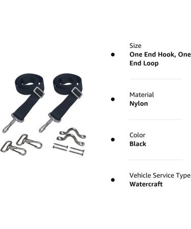 Vtete 2 PCS Adjustable Bimini Top Straps | Stainless Steel Boat Awning Hardware - Buy Online on GoSupps.com