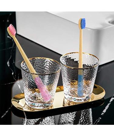 Virgin Forest Bamboo Toothbrush Set - Natural Eco-Friendly Biodegradable Wood, Vegan Organic Charcoal Bristles - Pack of 6 - Buy Online on GoSupps.com