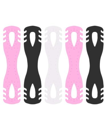 Exceart 5 pieces silicone ear hook rubber band headset earring earrings ear protection ear protection ear cushion adjustable EAR HOOK for DIY facial protection extending (random)