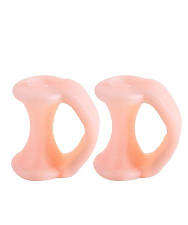 Hydrating Gel Toe Separators for Overlapping Toes & Bunions - Pack of 2 | Toe Straightener & Spacer for Bunion Relief - Orange - Buy Online on GoSupps.com