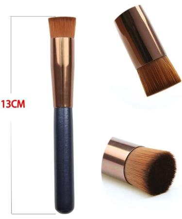 n/a Flat Head Foundation Brush Foundation Cream Concealer Brush Wooden Handle Makeup Brush Universal Beauty Tool 2PCS (Color : B) - Buy Online on GoSupps.com