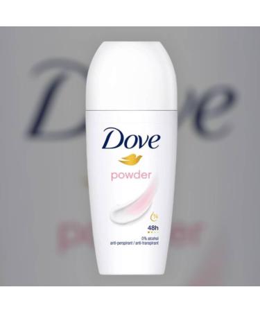  Dove Dove Antiperspirant Powder Roll-On Deodorant 48H Alcohol Free 50 Ml (6) - Buy Online on GoSupps.com