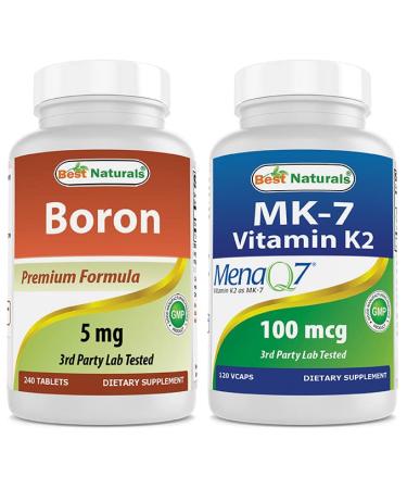 Boron 5 mg & MK-7 Vitamin K2 100 mcg
