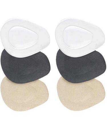 3 Pairs Forefoot Gel Pad High Heel Non Inserts Block Heels for Women Dressy Woman Thicken Half Pad - Buy Online on GoSupps.com
